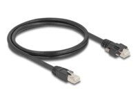 DeLOCK CAT 6a S/FTP 1m Netværkskabel Sort