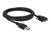 Delock USB-kabel 2m Sort