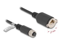 DeLOCK CAT 5e Kabel med folie og kobberfletning (FTP) 5m Netværkskabel Sort