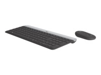 Logitech Slim Wireless Combo MK470 Sæt med mus og tastatur Trådløs Tysk