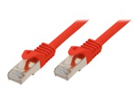 Shiverpeaks BASIC-S CAT 7 (kabel)/CAT 6a (stikforbindelser) SFTP, PiMF Patchkabel Rød