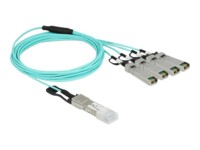 DeLOCK 3m Ethernet 40GBase-AOC kabel Akvamarin