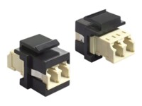 Delock Keystone Module LC Duplex female > LC Duplex female multi-mode
