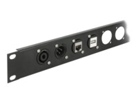 Delock Keystone Mounting 1 Port for D-type metal Sort