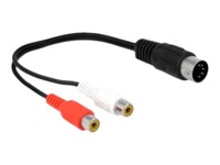 Delock Audiokabel 20cm Sort