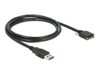 Delock USB-kabel 1m Sort