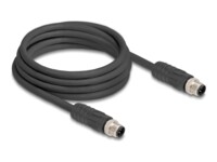 DeLOCK Ikke afskærmet 3m Netværkskabel Sort