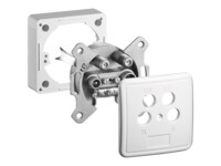 goobay 4-way antenna-wall-socket Antennesokkel Sølv