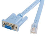 StarTech.com 6 ft RJ45 to DB9 Cisco Console Management Router Cable - M/F Serial Console Cable (DB9CONCABL6) Serielt kabel 1.8m Blå