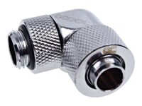 Alphacool Eiszapfen Connector Series 90° Socket 13/10mm Kølevæske system tilpasning 1-pack Sølv