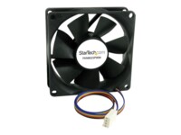 StarTech.com 80x25mm Computer Case Fan PWM - Pulse Width Modulation Connector - computer cooling Fan - 80mm Fan - pwm Fan (FAN8025PWM) Fan 1-pack Sort 80 mm