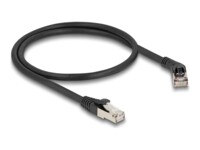 DeLOCK CAT 6a S/FTP 50cm Patchkabel Sort