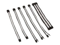 Kolink Core Adept Strømforlængerkabelsæt Sort Hvid