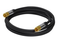 goobay Antennekabel Firelagsskjold 5m Sort Sort