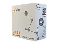 Solarix CAT 5e Ikke afskærmet parsnoet (UTP) 305m Bulkkabel Sort