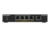 NETGEAR 300 Series GS305PP Switch 5-porte Gigabit Ethernet PoE+