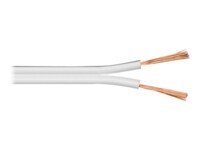 goobay Bulkhøjttalerkabel Hvid 10m