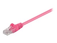 goobay CAT 5e Ikke afskærmet parsnoet (UTP) 25cm Netværkskabel Magenta