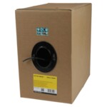StarTech.com 1000 ft Bulk Roll of Black CMR Cat5e Solid UTP Riser Cable - Cat 5e Riser Cable - Cat.5e CMR Ethernet Cable - 24 AWG - Black (WIR5ECMRBK) CAT 5e Ikke afskærmet parsnoet (UTP) 304.9m Bulkkabel Sort