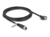 DeLOCK CAT 5e Kabel med folie og kobberfletning (FTP) 3m Netværkskabel Sort