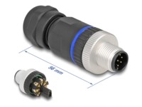 Delock Strøm-konnektor Sort