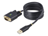 StarTech.com 6.6ft (2m) USB to Serial Adapter Cable, COM Retention, RS232 USB / serielkabel 2m Sort