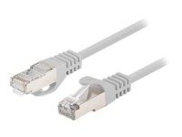 Lanberg CAT 6 Foldet uskærmet snoet par (F/UTP) 1m Patchkabel Grey RAL 7035