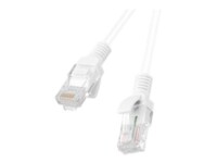 Lanberg CAT 5e Ikke afskærmet parsnoet (UTP) 1m Patchkabel Hvid RAL 9010