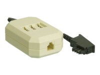 goobay 20cm Telefonadapter Sort