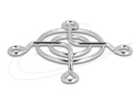 DeLOCK Ventilatorskærm 1-pack Sølv