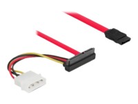 Delock SATA HDD-strømkabel 50cm Rød