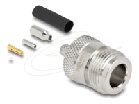 Delock N jack for crimping RG-174 / RG-316 with matching shrink tube