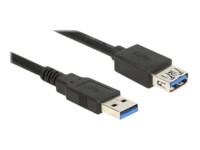 Delock Extension cable USB 3.0 USB forlængerkabel 5m Sort