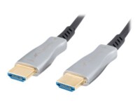 Lanberg HDMI-kabel med Ethernet 50m Sort
