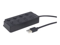 Gembird UHB-U2P4P-01 Sort