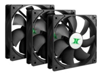 Inter-Tech Fan 3-pack Sort 120 mm