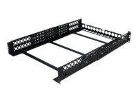 StarTech.com 2U Universal Rack Mount Rails - for 19in Server Rack Enclosure or Cabinet - Adjustable A/V Rack Rails (UNIRAILS2U) Rack-spor Sort