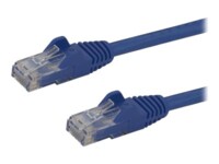 StarTech.com 3m CAT6 Cable - Blue Snagless CAT 6 Wire - 100W RJ45 UTP 650MHz Category 6 Network Patch Cord UL/TIA (N6PATC3MBL) CAT 6 Ikke afskærmet parsnoet (UTP) 3m Patchkabel Blå