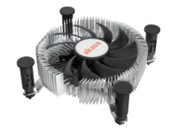 Akasa AK-CC6601EP01 Processor-køler 1-pack Sort Sølv 75 mm