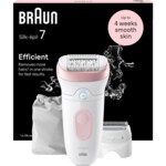 Braun Silk-épil 7 7-030 Epilator Pink Hvid
