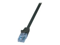 LogiLink Home EconLine CAT 6a Ikke afskærmet parsnoet (UTP) 50cm Patchkabel Sort