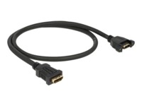 Delock HDMI-kabel med Ethernet 50cm Sort