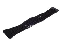 SilverStone Strøm 24 pin ATX (female) - Strøm 24 pin ATX (male) Sort 30cm Forlængerkabel til strøm