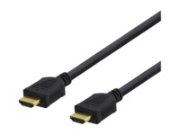 DELTACO HDMI-1050D HDMI-kabel med Ethernet 5m Sort
