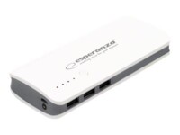 Esperanza Radium Powerbank 8000mAh 1xUSB-A Grå Hvid