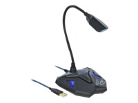 DeLOCK Desktop USB Gaming Microphone with Gooseneck and Mute Button Mikrofon Kablet -30dB Sort Blå