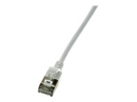 LogiLink SlimLine CAT 6a SSTP, PiMF 30cm Patchkabel Grå RAL 7035