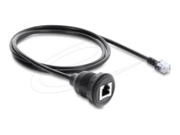 Delock Cable RJ12 plug to RJ12 jack for installation 1 m black