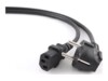 Cablexpert Strømkabel 1m Sort