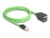 DeLOCK CAT 6a SF/UTP 1m Patch-forlængerkabel Grøn
